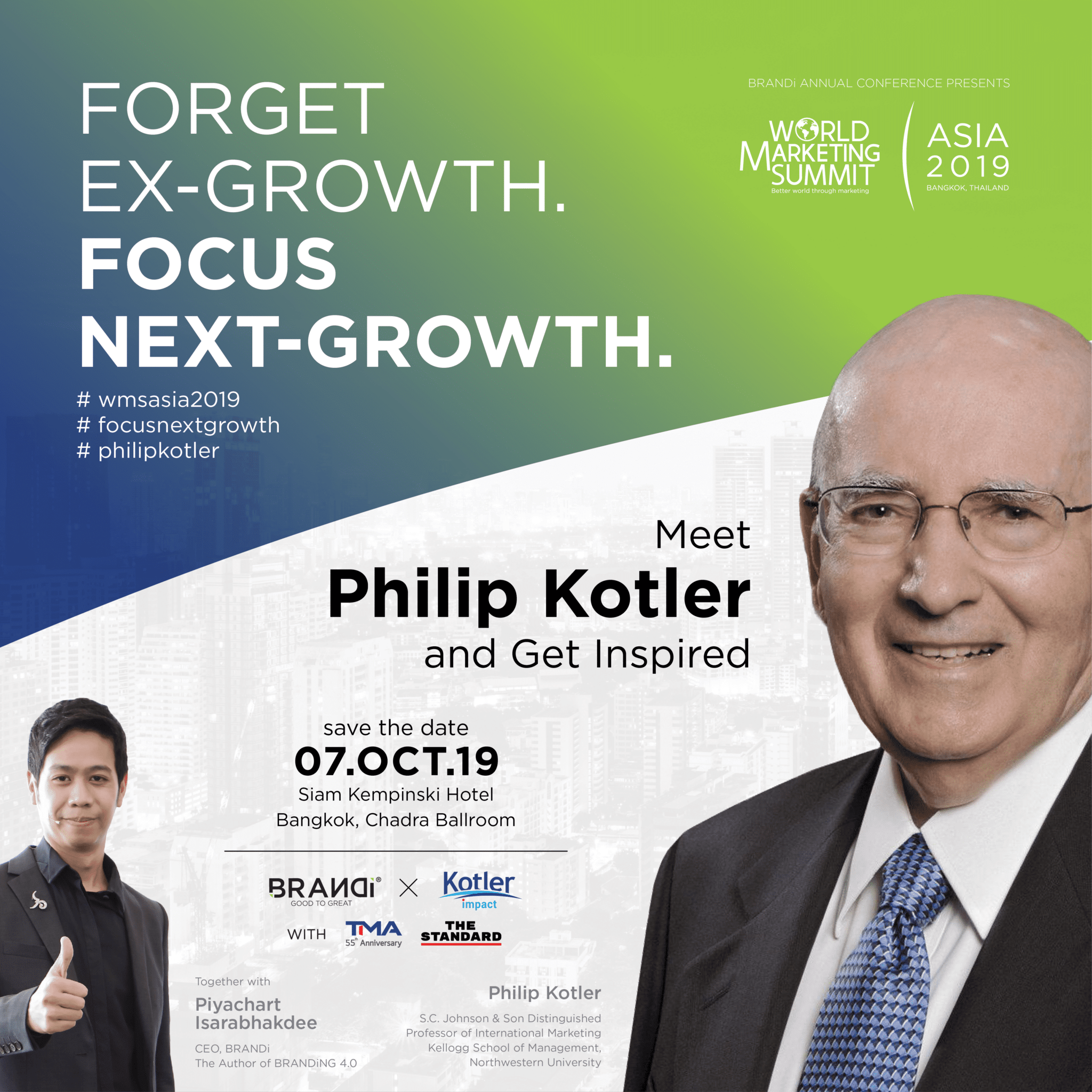 World Marketing Summit Asia 2019 meet Philip Kotler