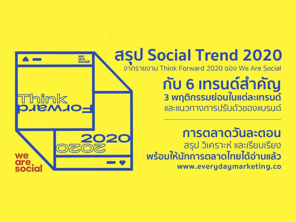 Digital Marketing Trend 2020 Social Trend 2020 Think Forward 2020