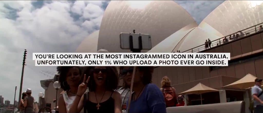 bystander effect marketing-campaign sydney opera house come on in personalized invitation