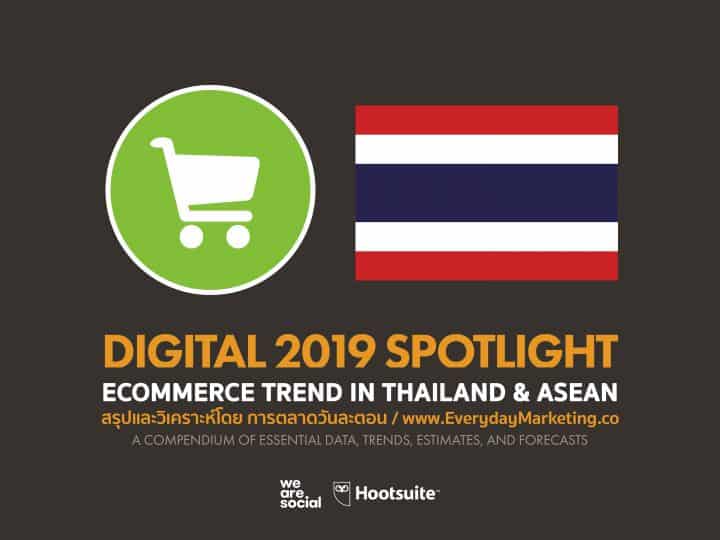 E-Commerce Trend Thailand and ASEAN 2020 analyze from We Are Social report