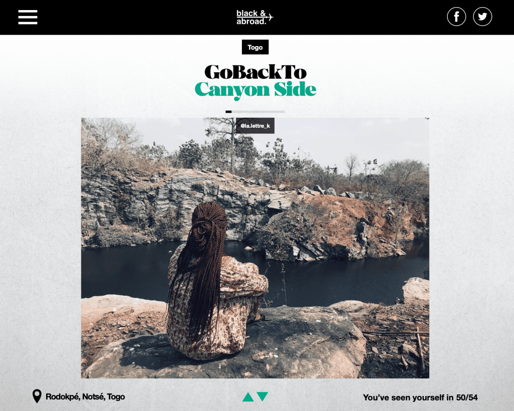 gobacktoafrica.com ฟีเจอร์ภาพของ User-Generated Content ให้คน Go Back To Africa