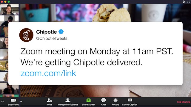 Social Distancing Marketing COVID 19 Chipotle Together Zoom