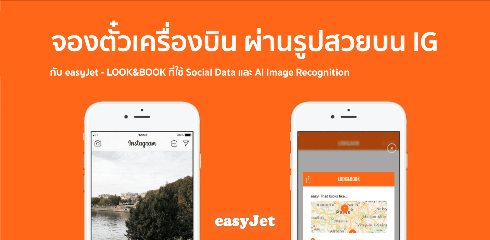 EasyJet ใช้ AI Image ให้คนจอง ‘ตั๋วเครื่องบิน’ ด้วย IG