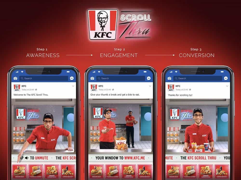 KFC Scroll-Thru Campaign