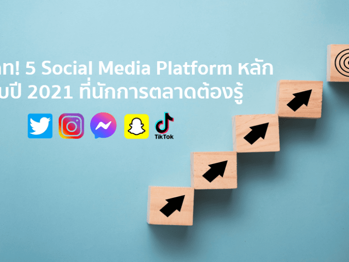 อัพเดท! 5 Social Media Platform หลักรับปี 2021 ที่นักการตลาดต้องรู้