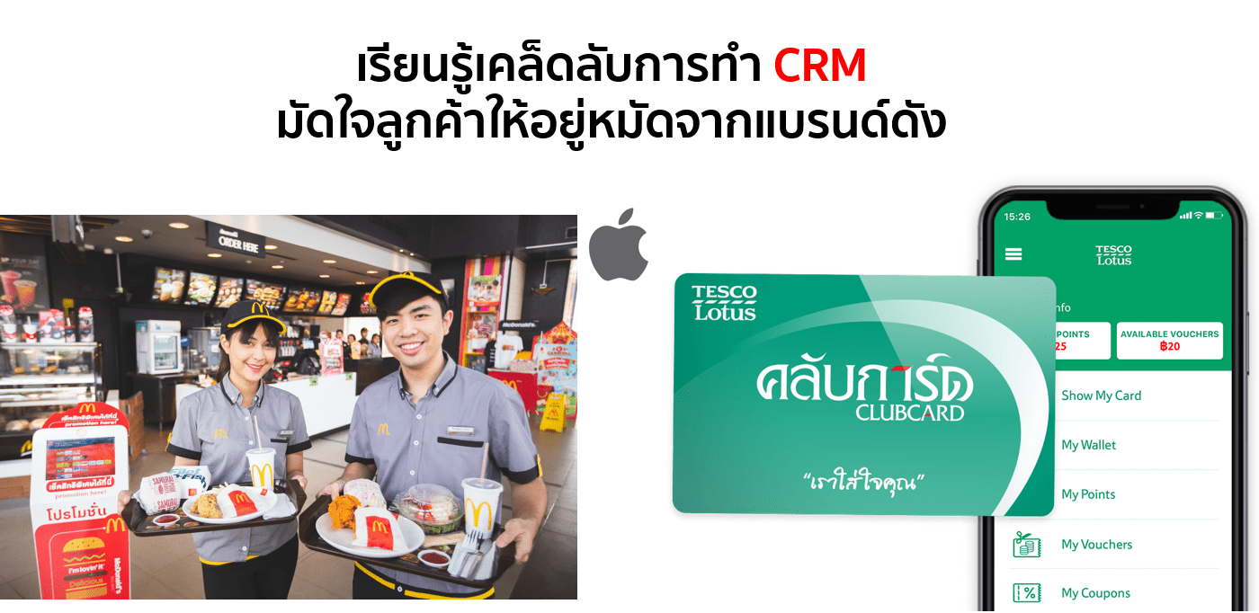 เรียนรู้เคล็ดลับการทำ CRM มัดใจลูกค้าให้อยู่หมัดจากแบรนด์ดัง