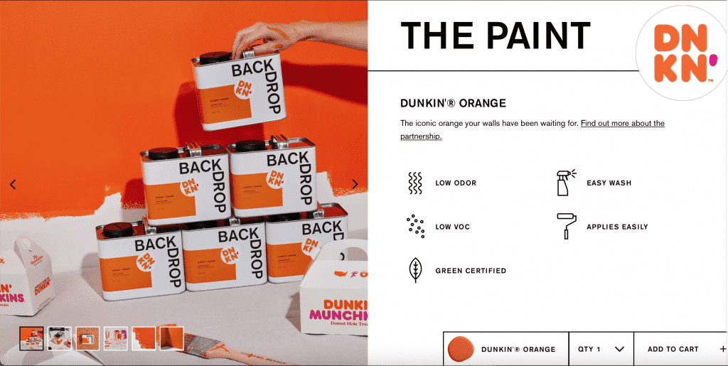 Dunkin’ ขยาย Partnerships ขายสีทาบ้าน