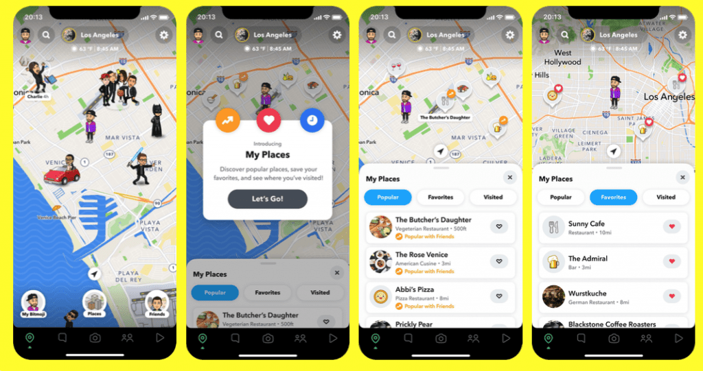 Snap Map เพิ่มแผนที่เชื่อมต่อผู้ใช้กับธุรกิจท่องเที่ยว บน Snapchat