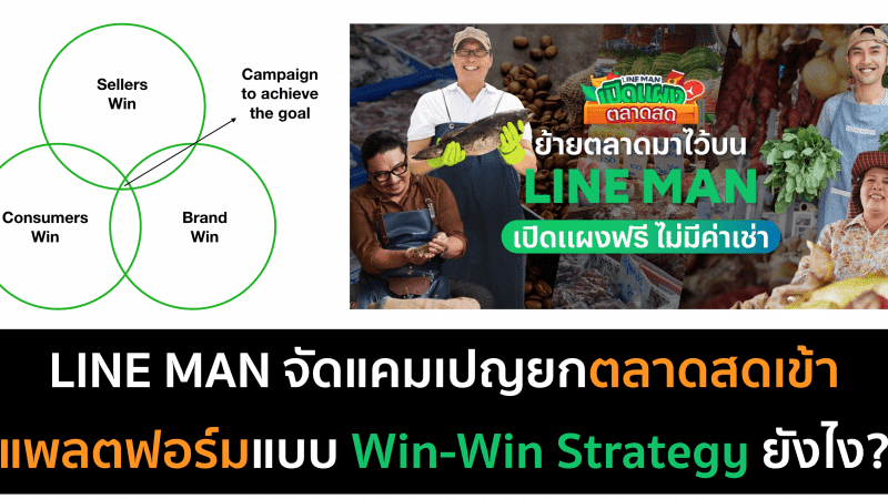 LINE MAN ยกตลาดสดเข้าแพลตฟอร์มแบบ Win-Win Strategy