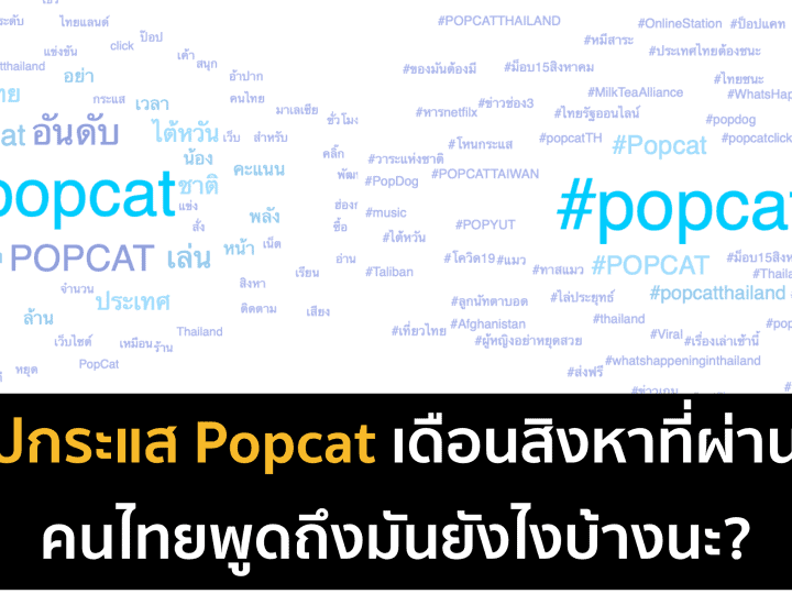 ส่อง Popularity ของ Popcat เดือนสิงหาที่ผ่านมา