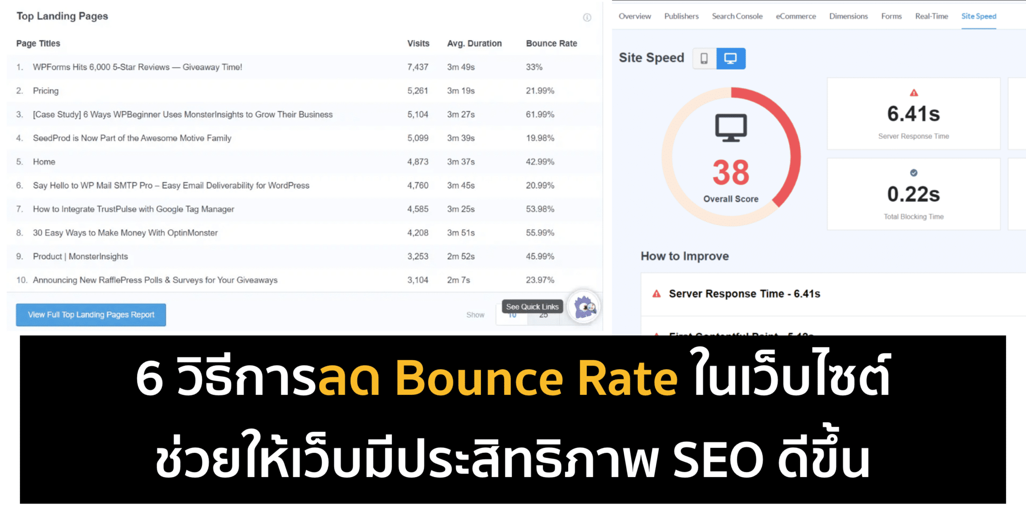 Bounce rate สูง ทำยังไงให้น้อยลง?