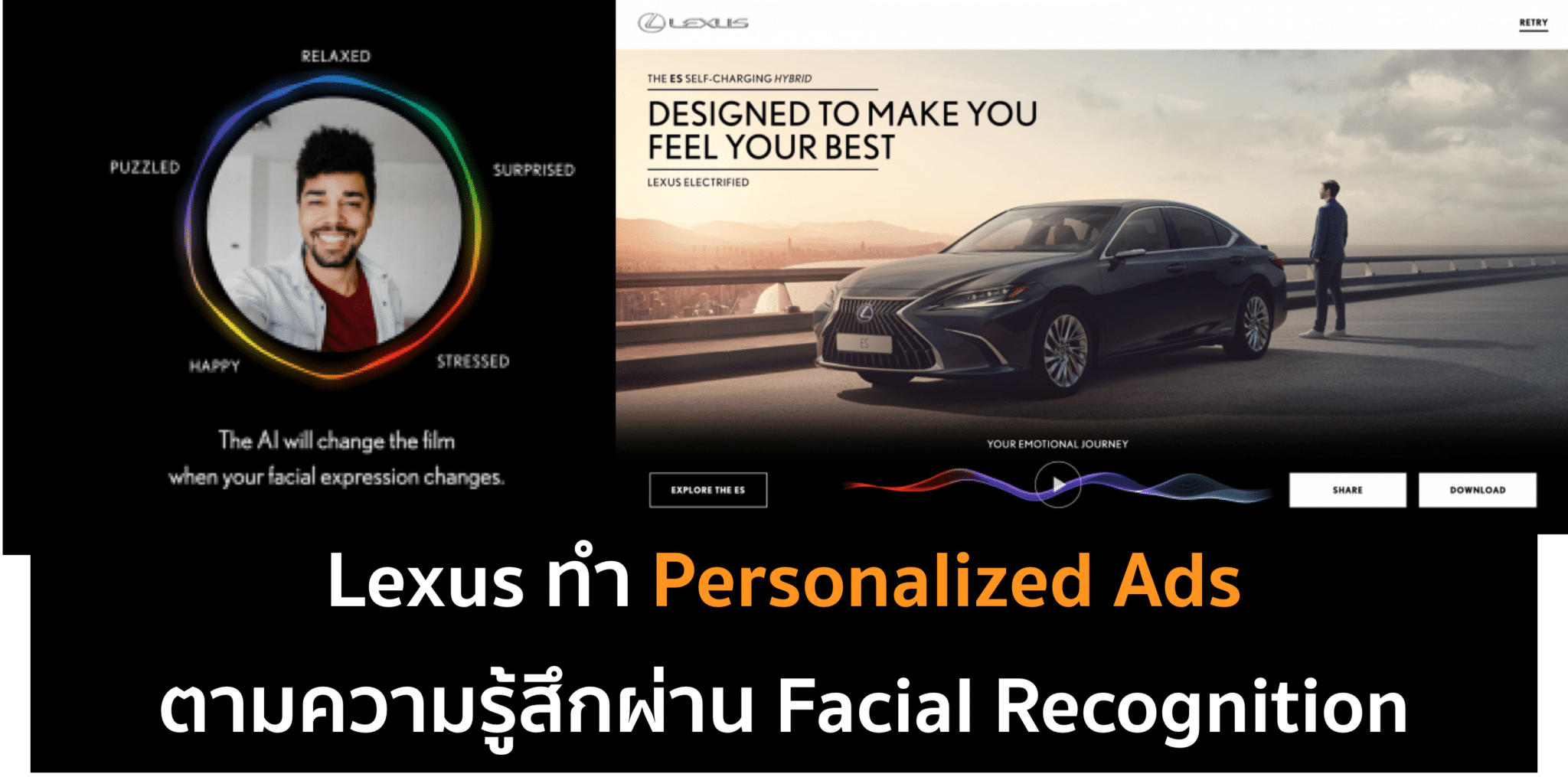 Lexus ทำ Personalized Ads ตามความรู้สึกคนดู