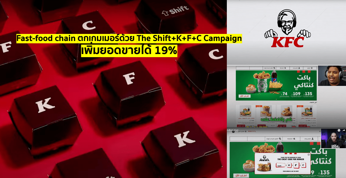 KFC ตกเกมเมอร์ด้วย The Shift+K+F+C Campaign เพิ่มยอดขายได้ 19%