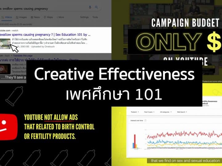 Creative Effectiveness แคมเปญการตลาดเน้นผลลัพธ์ เพศศึกษา 101 จาก ONETOUCH