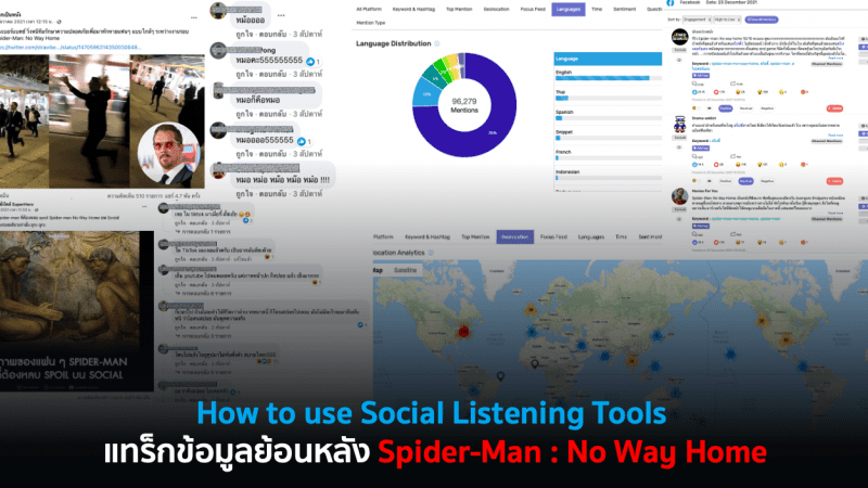 ​How to use Social Listening แทร็กข้อมูลย้อนหลัง Spider-Man : No Way Home