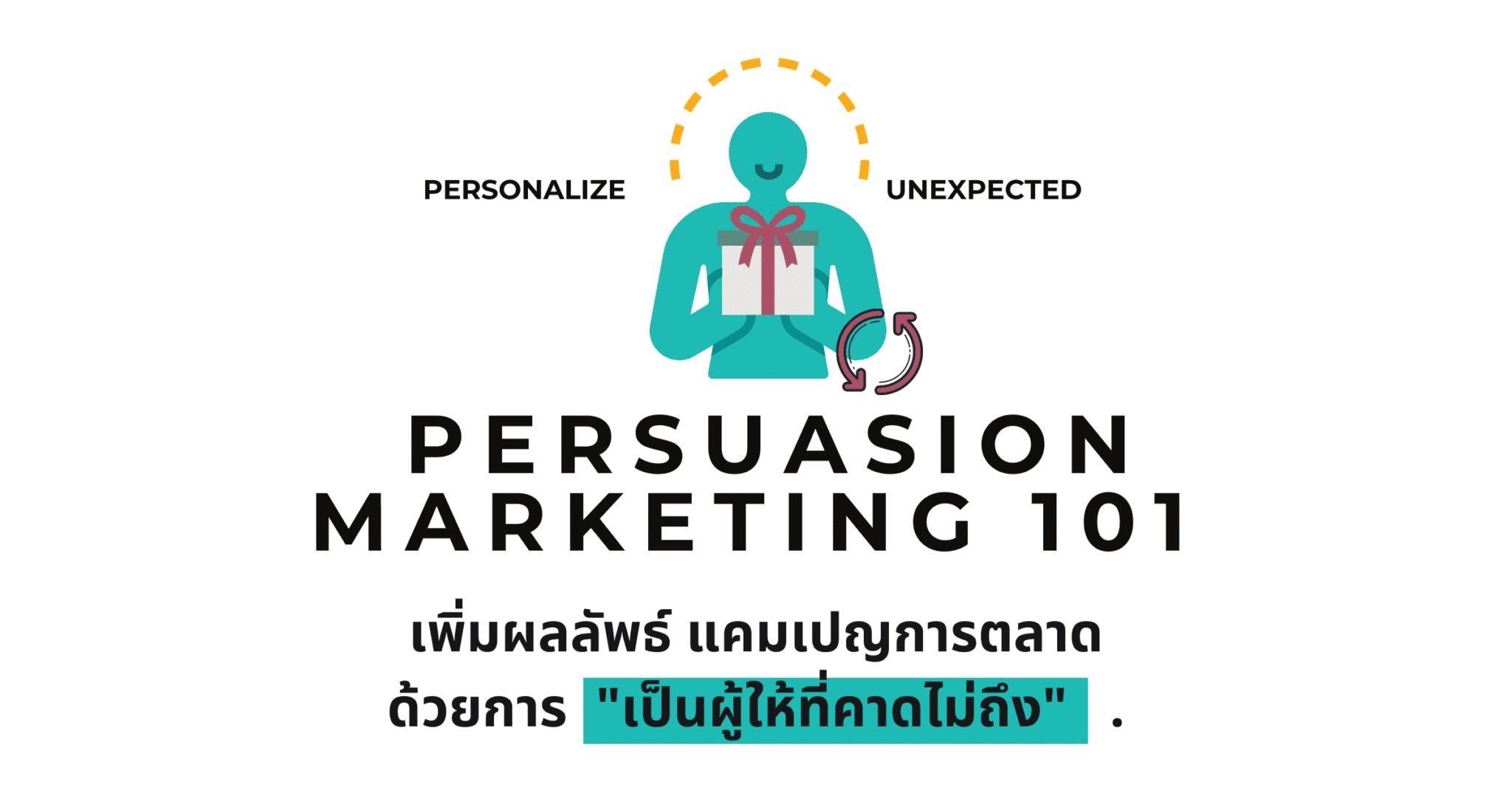 Persuasion Marketing การตลาดโน้มน้าวใจ เพิ่มผลลัพธ์ที่ดีจากการให้ที่คาดไม่ถึง