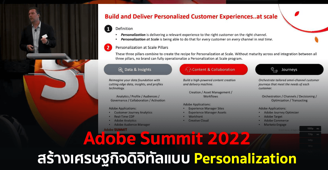 Adobe Summit 2022 : มอบประสบการณ์ Personalization ให้กับลูกค้าหลายล้านคนเพียงเสี้ยววินาที