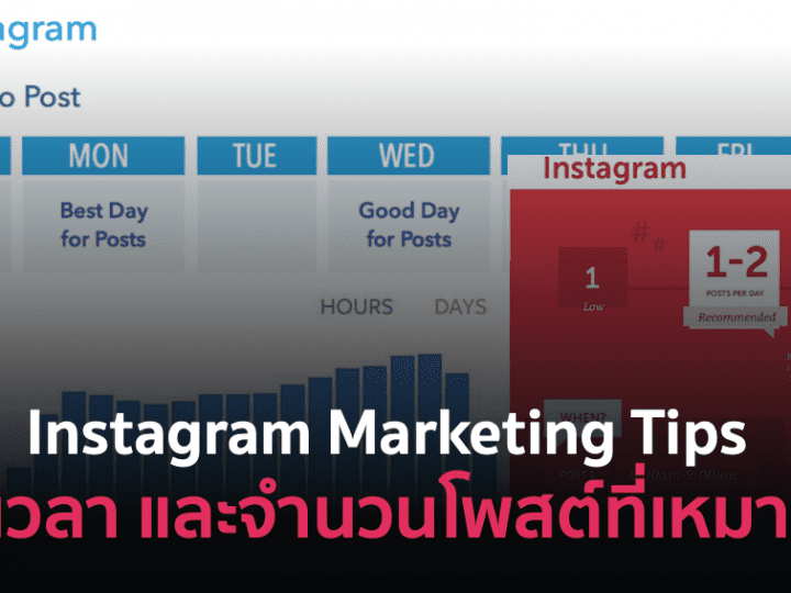 เคาะมาให้เพิ่มแล้ว! Instagram Marketing Tips วันเวลาและจำนวนโพสต์