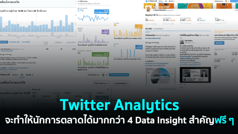 Twitter Analytics จะทำให้นักการตลาดได้มากกว่า 4 Data Insight สำคัญฟรี ๆ