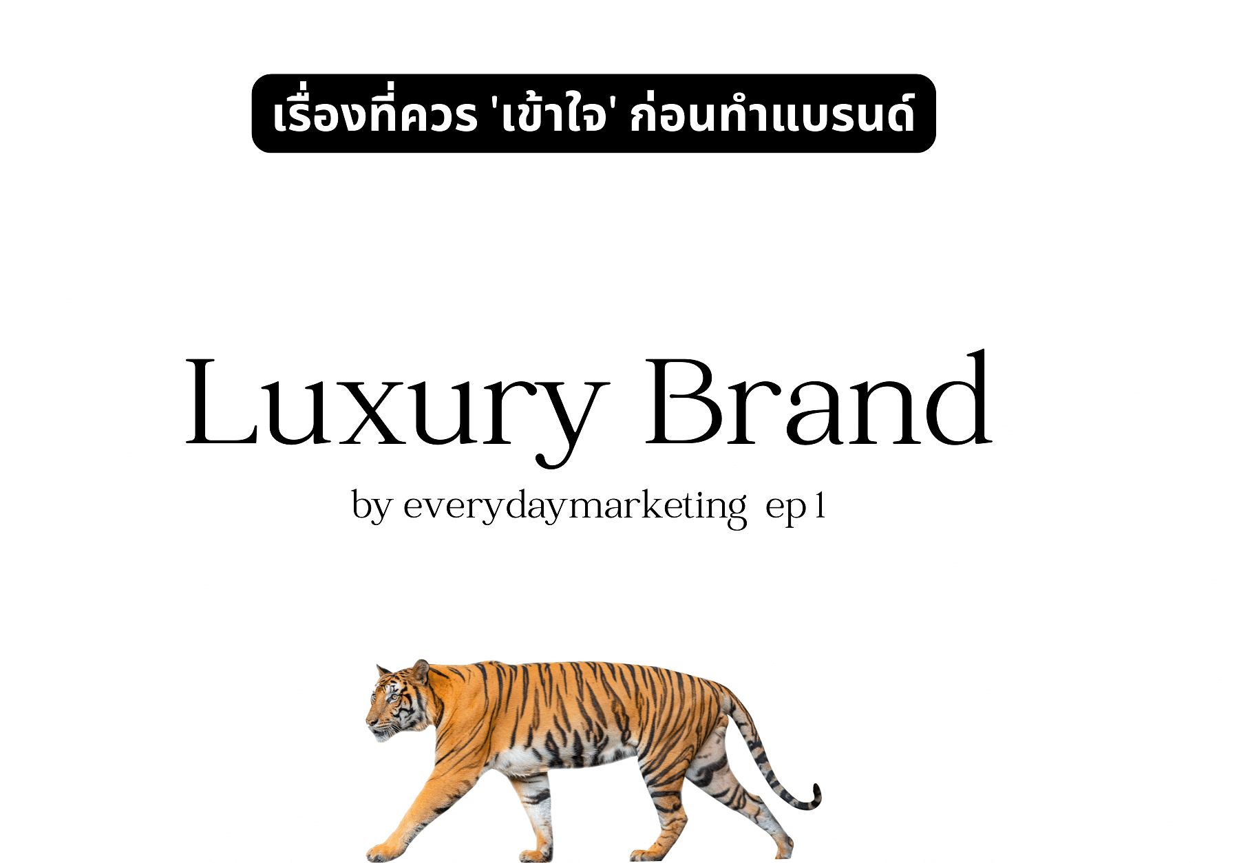 Luxury Brand Strategy เรื่องที่ควรเข้าใจก่อนทำแบรนด์