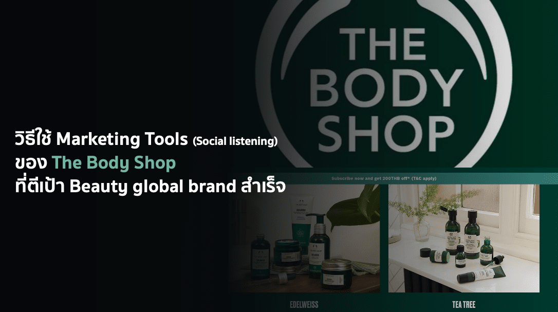 วิธีใช้ Marketing Tools ของ The Body Shop ที่ตีเป้า Beauty global brand สำเร็จ