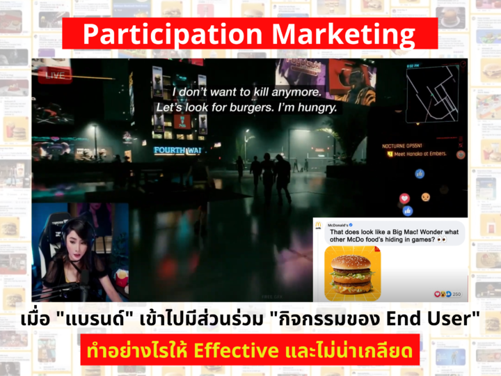 Participation Marketing เมื่อแบรนด์เข้าไปร่วมกิจกรรมของ End User