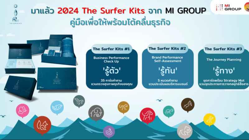 มาแล้ว 2024 The Surfer Kits จาก MI GROUP คู่มือเพื่อให้พร้อมโต้คลื่นธุรกิจ