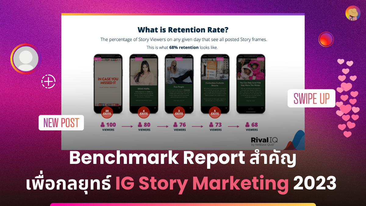 อัปเดต Benchmark Report สำคัญเพื่อกลยุทธ์ IG Story Marketing 2023