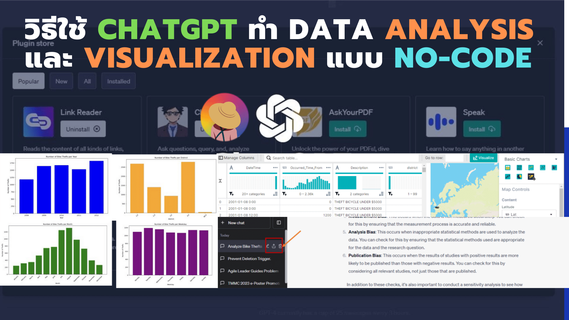 วิธีใช้ ChatGPT ทำ Data Analysis และ Visualization แบบ No-Code