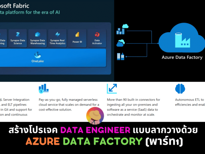 สร้างโปรเจค Data Engineer แบบลากวางด้วย Azure Data Factory (พาร์ท1)