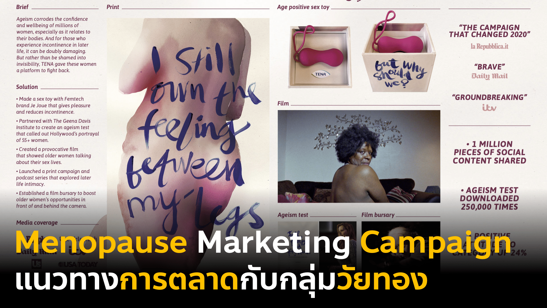 Menopause Marketing Campaign แนวทางการตลาดเจาะกลุ่มวัยทอง