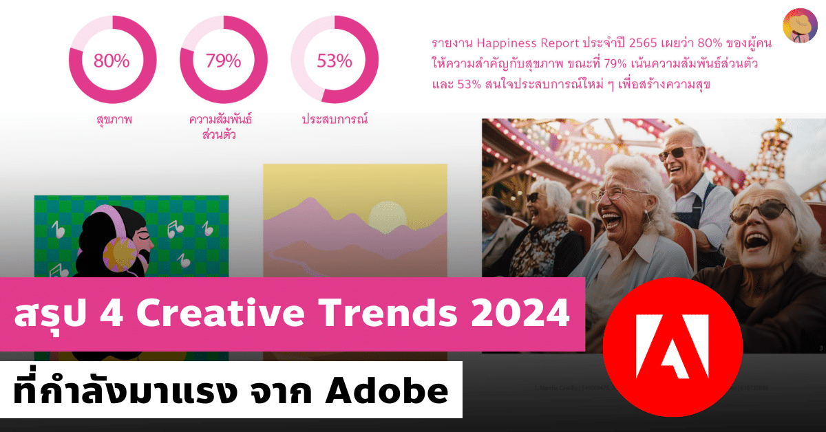สรุป 4 Creative Trends 2024 ที่กำลังมาแรง จาก Adobe