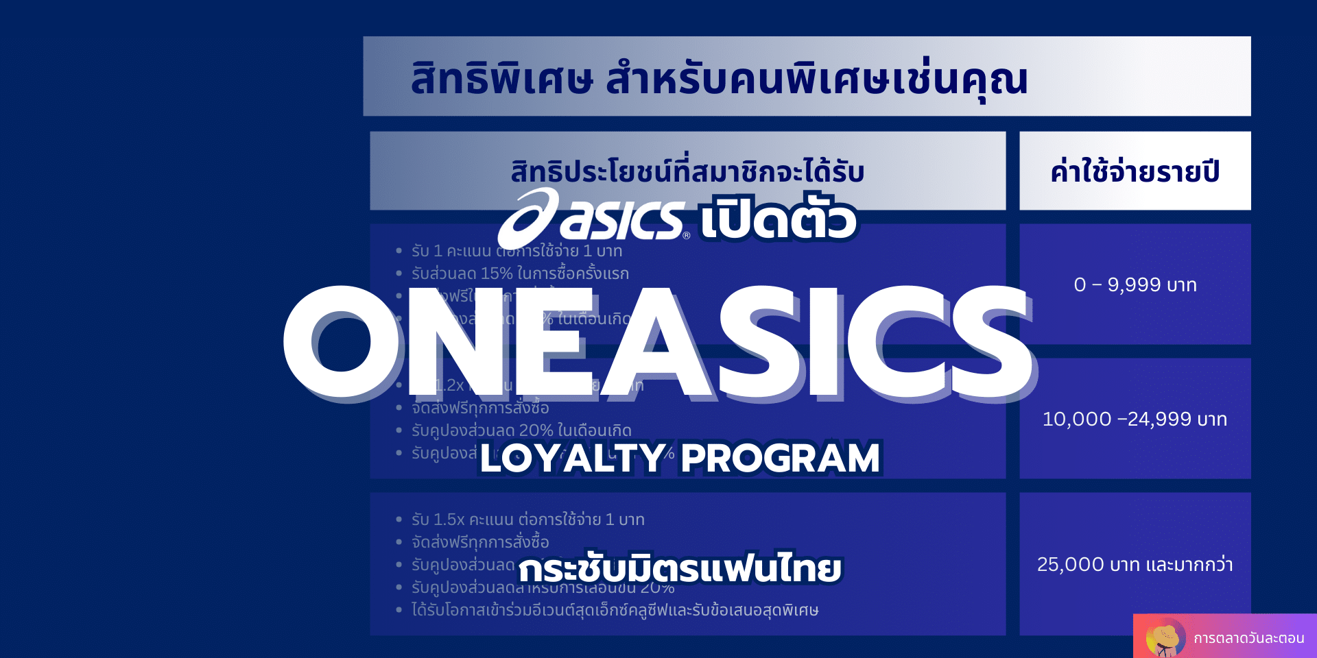 ASICS ปล่อย CRM : ONEASICS Loyalty Program กระชับมิตรแฟนไทย