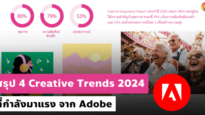 สรุป 4 Creative Trends 2024 ที่กำลังมาแรง จาก Adobe