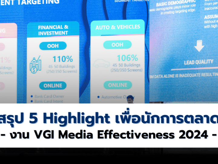 5 Highlight เพื่อนักการตลาดจากงาน VGI Media Effectiveness 2024