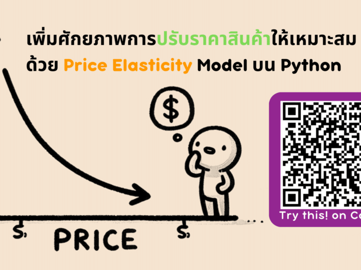 เพิ่มศักยภาพการปรับราคาสินค้าให้เหมาะสมด้วย Price Elasticity Model บน Python