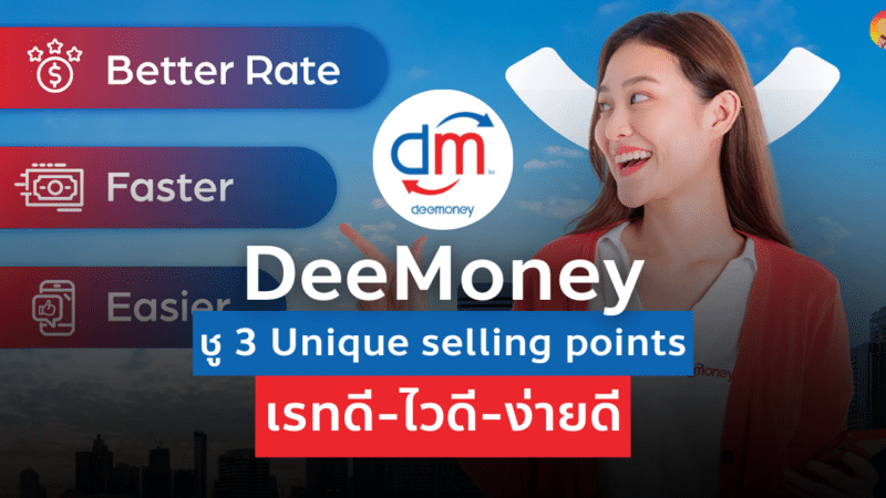 การตลาด DeeMoney ชู 3 Unique selling points เรทดี ไวดี ง่ายดี