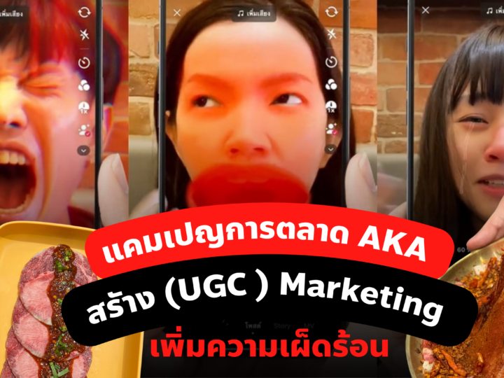 แคมเปญการตลาด AKA สรัาง (UGC ) Marketing เพิ่มความเผ็ดร้อน