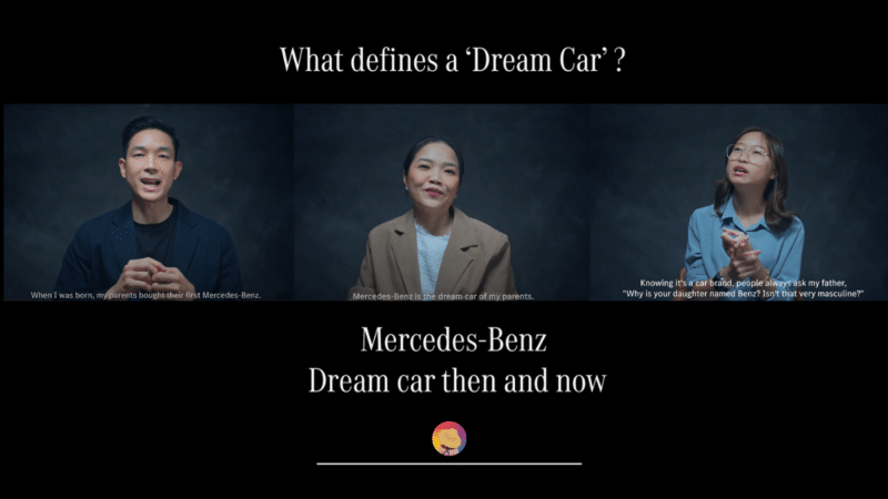 แคมเปญการตลาด Benz เชื่อมแรงบันดาลใจ Dream Car วันนั้นสู่วันนี้