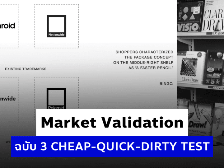 3 วิธี ในการทำ Market Validation ฉบับ CHEAP-QUICK-DIRTY TEST