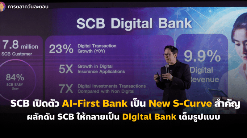 การตลาด SCB เปิดตัว AI-First Bank เป็น New S-Curve สำคัญ ผลักดัน SCB ให้กลายเป็น Digital Bank เต็มรูปแบบ