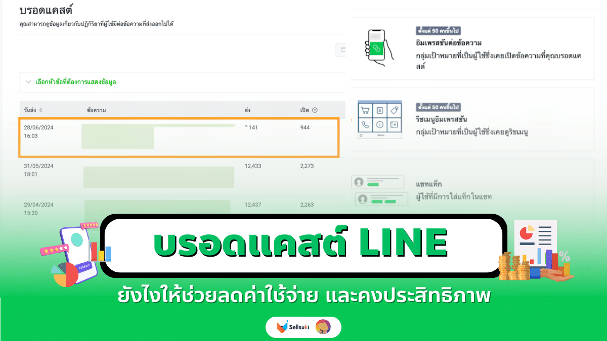 บรอดแคสต์ LINE ยังไงให้ช่วยลดค่าใช้จ่าย และคงประสิทธิภาพ